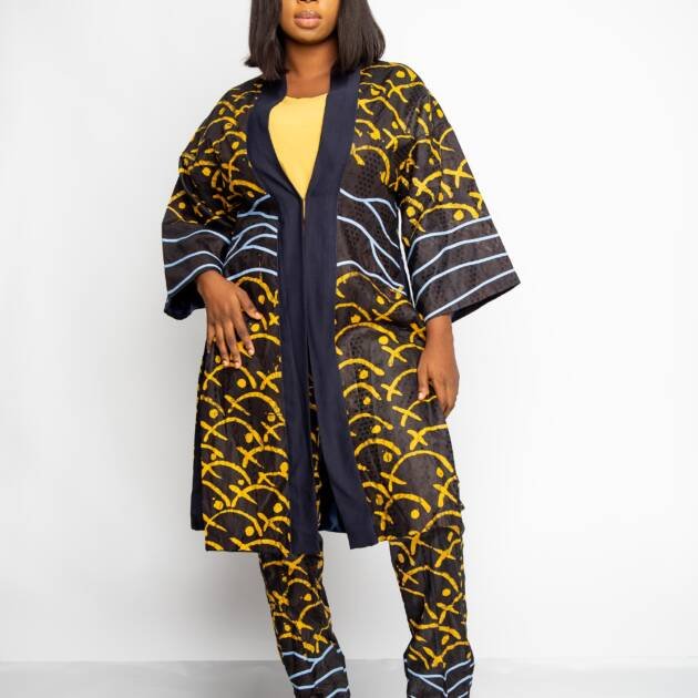 Human Action Kimono Set
