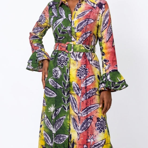 Adenike Double flare- Midi Dress